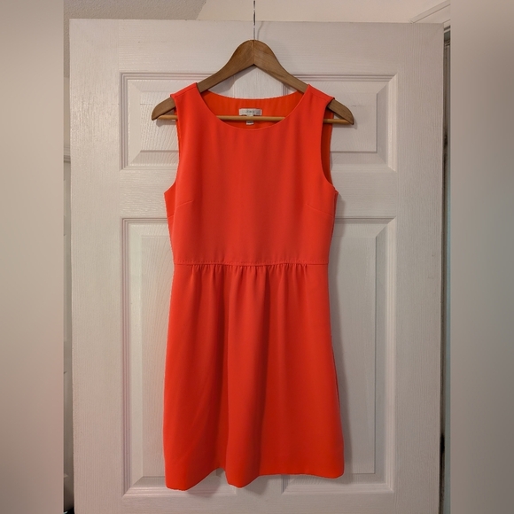 J. Crew Dresses & Skirts - J. Crew Vibrant Neon Pink/Orange Mini Dress